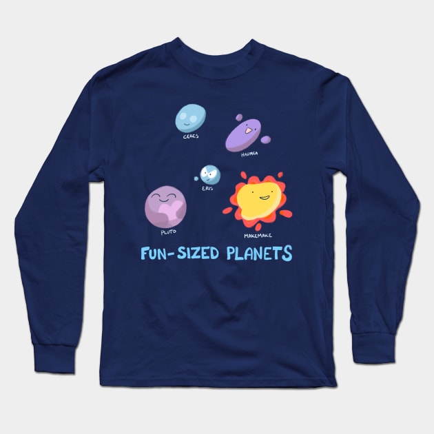 Fun-Sized Dwarf Planets Long Sleeve T-Shirt by cartoonowl